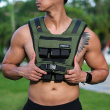 Load image into Gallery viewer, Pisikal 22lbs. Weight Vest - Green