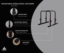 Load image into Gallery viewer, Pisikal Adjustable Commercial Grade Dip Bar
